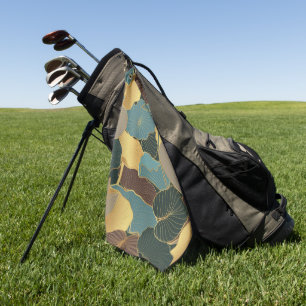 Elegant watercolor floral decorative eye-catching golf towel