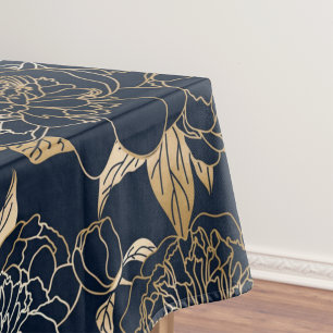 Elegant watercolor floral decorative pattern tablecloth