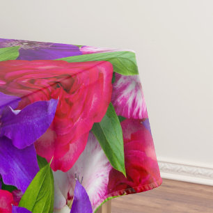 Elegant watercolor floral decorative pattern   tablecloth