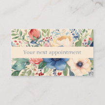 Elegant Watercolor Floral Feminine Appointment