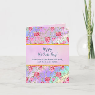 Elegant Watercolor Floral for Happy Mother's Day Invitation