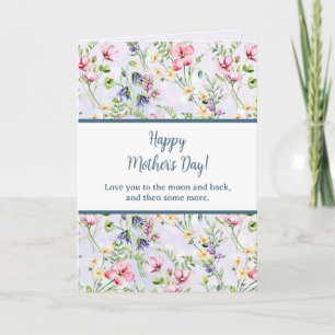 Elegant  Watercolor Floral for Happy Mother's Day Invitation