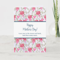 Elegant  Watercolor Floral for Happy Mother's Day