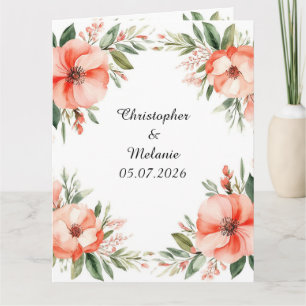 Elegant Watercolor Floral Frame Card