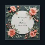 Elegant Watercolor Floral Frame Favour Tags<br><div class="desc">A delicate watercolor floral frame featuring pastel roses,  lush greenery,  and small blossoms. Perfect for wedding invitations,  romantic designs,  or seasonal greetings with an elegant and timeless style.</div>