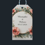 Elegant Watercolor Floral Frame Gift Tags<br><div class="desc">A delicate watercolor floral frame featuring pastel roses,  lush greenery,  and small blossoms. Perfect for wedding invitations,  romantic designs,  or seasonal greetings with an elegant and timeless style.</div>