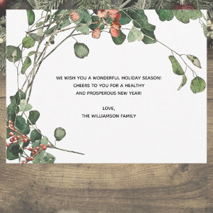 Elegant Watercolor Floral Holiday