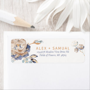 Elegant Watercolor Floral Label