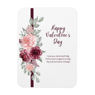 Elegant Watercolor Floral Magnet