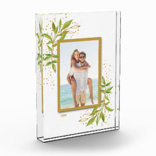 Elegant Watercolor Floral Photo Block