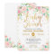 Elegant Watercolor Floral Pink & Gold Baby Shower