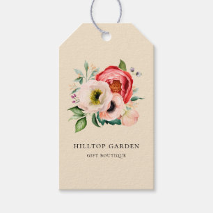 Elegant Watercolor Floral Price Tags