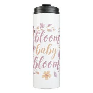 Elegant Watercolor Floral Thermal Tumbler
