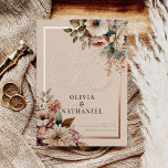 Elegant Watercolor Floral Wedding Save the Date<br><div class="desc">Elegant Watercolor Floral Wedding Save the Date Foil Invitation</div>