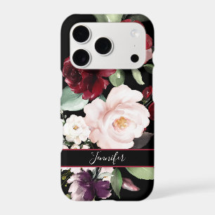 Elegant Watercolor Floral with Your Name Case-Mate