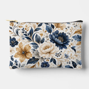 Elegant Watercolor Flower Bouquet Vintage Floral W Accessory Pouch