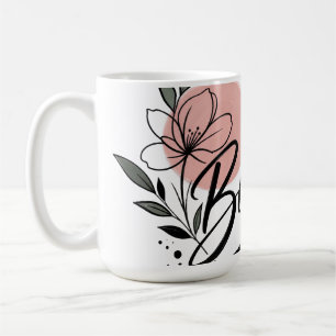 Elegant Watercolor Flower Bouquet Vintage Floral W Coffee Mug