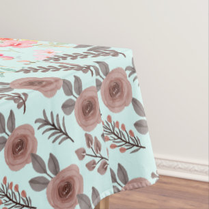 Elegant Watercolor Flower Customise Tablecloth