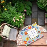 Elegant watercolor flowers pattern personal garden planner<br><div class="desc">Elegant watercolor flowers pattern personal garden Planner
You can personalise it and add your own name,  text and year, </div>