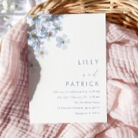Elegant Watercolor Forget Me Not Wedding