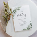 Elegant Watercolor Greenery Wedding Invitation<br><div class="desc">Elegant Watercolor Greenery Wedding Invitation

See matching collection in Niche and Nest Store</div>