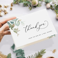 Elegant Watercolor Greenery Wedding