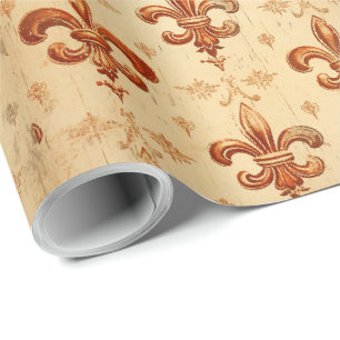 Elegant Watercolor Halloween Orange Wrapping Paper