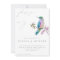 Elegant Watercolor Hummingbird Wedding Invitation