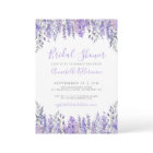 Elegant Watercolor Lavender Floral Bridal Shower