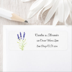 Elegant Watercolor Lavender Herbs Floral Wedding