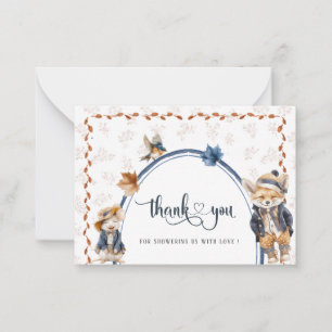 Elegant Watercolor Little pumpkin BaFlat Note Card