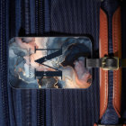 Elegant Watercolor Marble Abstract Monogram Travel