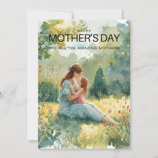 Elegant Watercolor Mother’s Day Card | Floral Gard