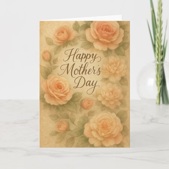 Elegant Watercolor Mother's Day Card (Front)