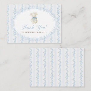 Elegant Watercolor Nursery Beige Blue boy Toys Ba Card