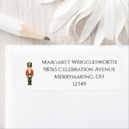 Elegant Watercolor Nutcracker Suite Return Address