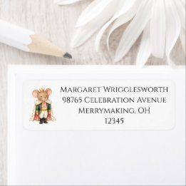 Elegant Watercolor Nutcracker Suite Return Address