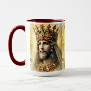 Elegant Watercolor of a Wise King  Mug