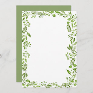 Blank shop invitation template