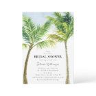 Elegant Watercolor Palm Tree Beach Bridal Shower