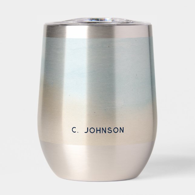 Elegant Watercolor Pattern Personalized (Front)