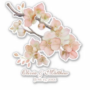 Elegant watercolor peachy florals
