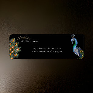 Elegant Watercolor Peacock