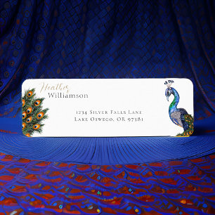 Elegant Watercolor Peacock