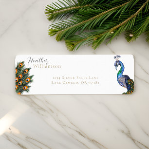 Elegant Watercolor Peacock