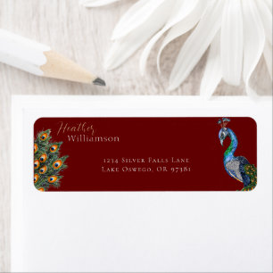 Elegant Watercolor Peacock