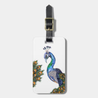 Elegant Watercolor Peacock