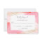 Elegant Watercolor Pink and Gold Bat Mitzvah