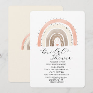 Elegant watercolor rainbow Baby Shower Invitation