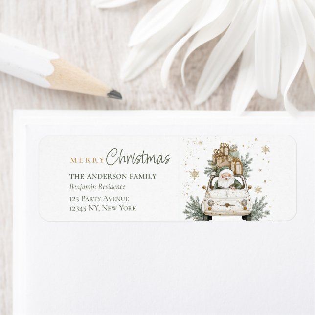 Elegant Watercolor Santa Gifts Christmas  (Insitu)